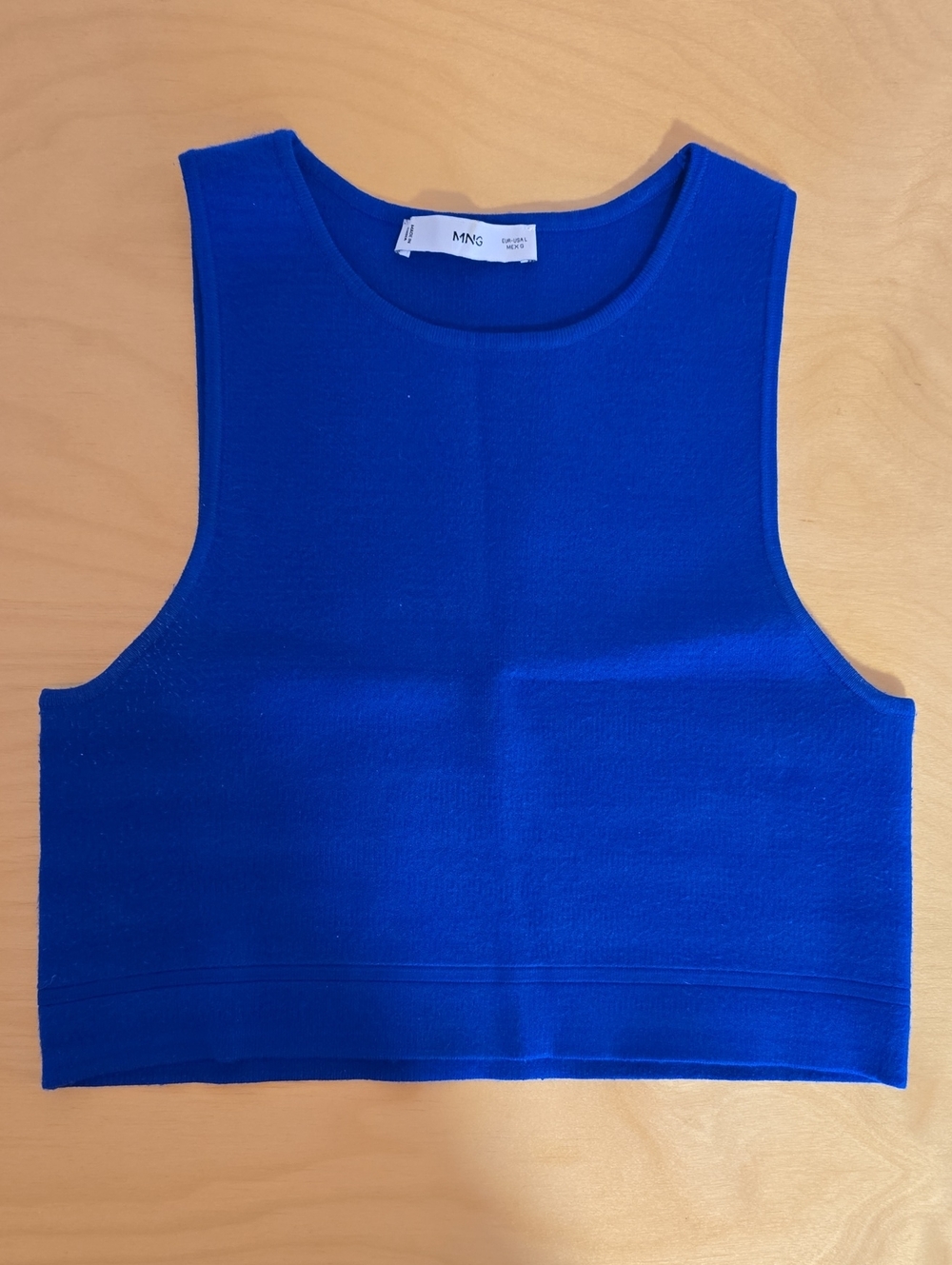 Mango Kids Royal Blue Cropped Tank Top